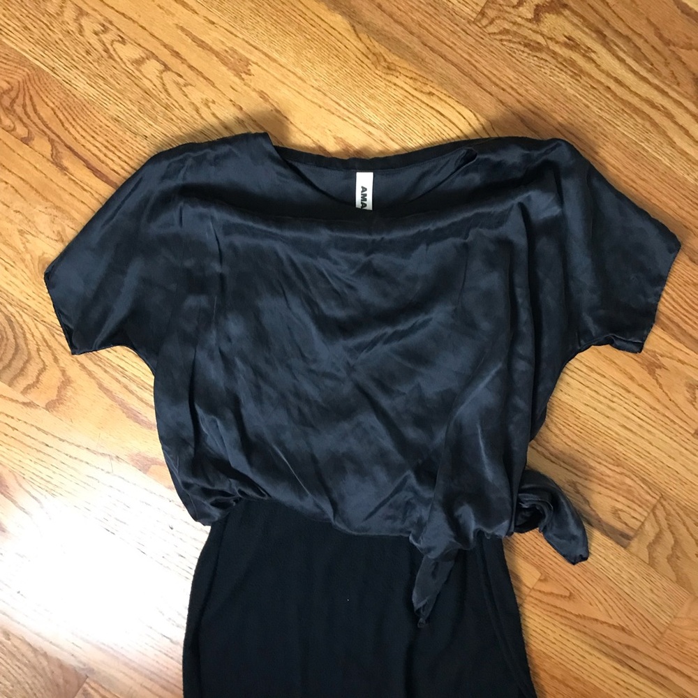 Amadi Black Silk Dress